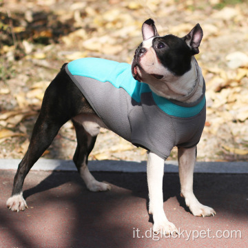 Maglione traspirante per animali domestici con gilet in pile elasticizzato per cani